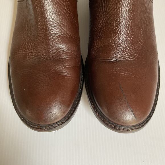 Tory Burch Brown Leather Riding Boots • Women’s 8.5 • Equestrian Style - Picture 6 of 12